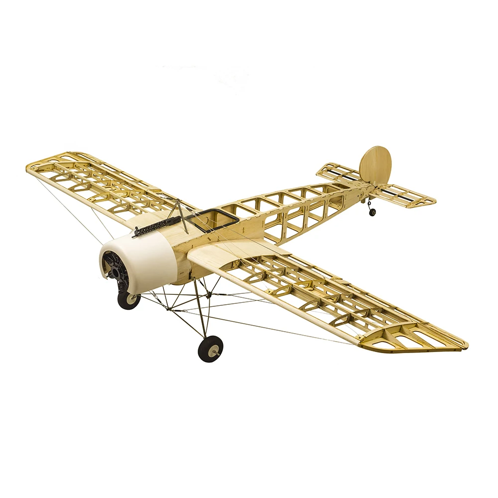 S2401 Balsa Wood RC Airplane 1520mm Electric or Gasoline Powered Fokker-E RC Aircraft Unassembled KIT Version DIY Gifts For Kids