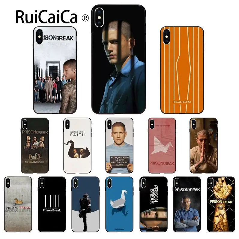 

Ruicaica Michael Scofield Prison Break Coque Shell Phone Case for iPhone 5 5Sx 6 7 7plus 8 8Plus X XS MAX XR