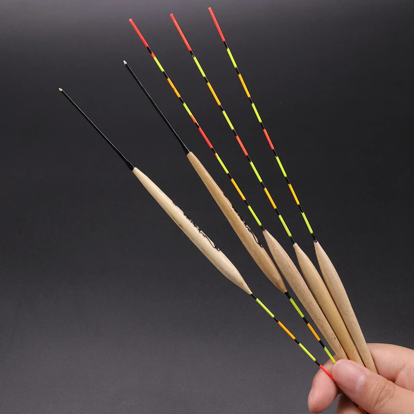 Fishing Floats Balsa Flotteur Buoy Peche Shallow Water Ice Floating Bobbers Wooden Float For Fishing Accessories Tackle 10PCS