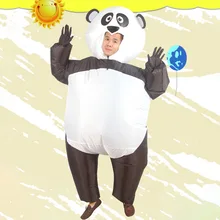 Аниме смешной костюм взрослых животных Хэллоуин надувной панда Карнавальный Костюм надувной костюм Рождество год карнавальный костюм s