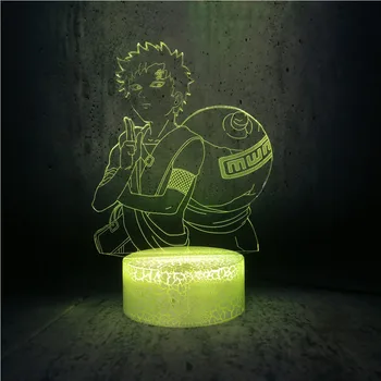 

Evil character Sabaku no Gaara night light Naruto role cartoon lamp boys toys kids birthday gift