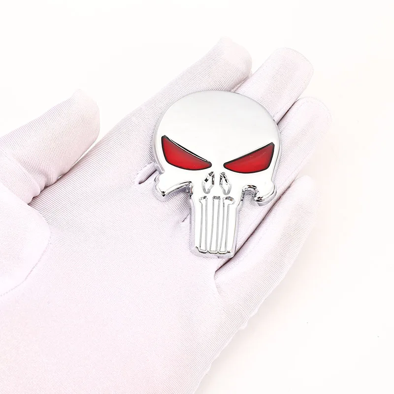 Car Reflective Stickers Car Door Stickers Car Sticker Film Car Sticker Car Stickers Car Vinyl Film Car Body Stickers Car Key Sticker Car Badge Grille Emblem 3D Metal Skull Head Car Stickers Emblem Badge Decals for BMW Audi Ford Chevrolet Honda Hyundai Kia Focus VW Nissan Jeep Styling