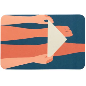 

Nordic Ultra-thin Bathroom Rug Anti Slip Felt Carpet Area Rugs Bath Room Rug Kitchen Floor Mats Doormat Chic Home Office Decor