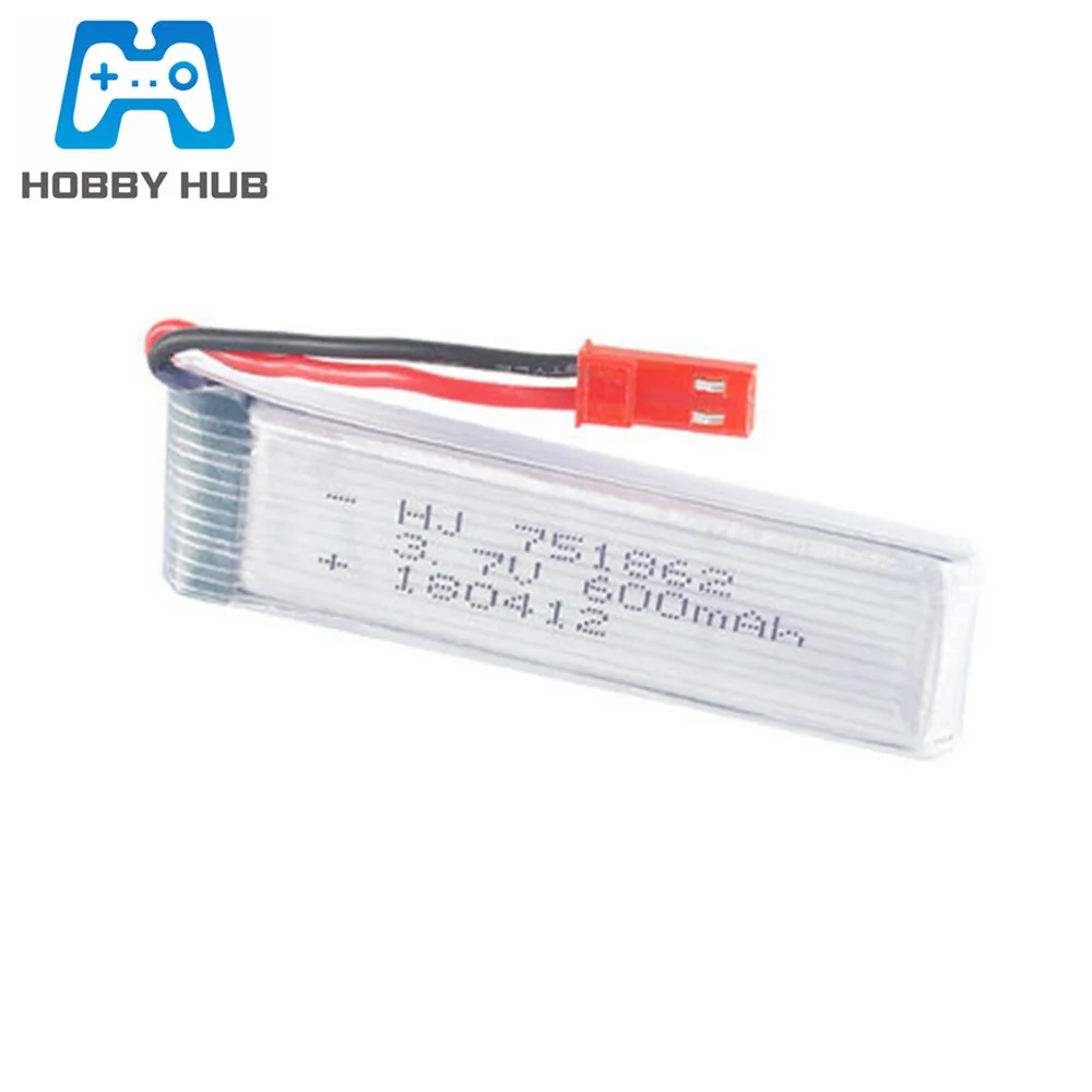 3,7 в 600 мАч Lipo батарея для S032G WLtoys V959 V929 Udi U818A RC вертолет Дрон запасные части Li-po батарея 751862 jst разъем 1 шт