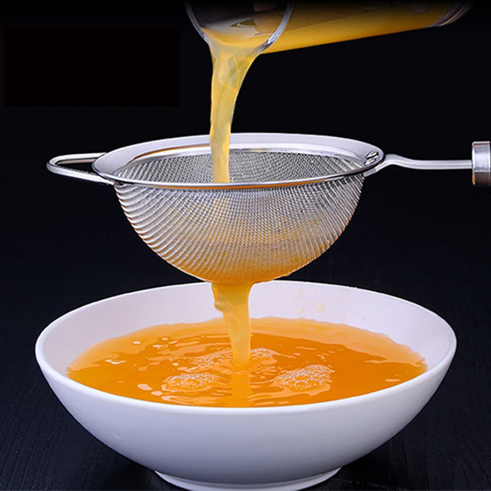 1pcs 304 Stainless Steel Soy Milk Filter Sesame Drug Residue Juice Mesh Sieve Kitchen Filter Colander For Kitchen Supplies