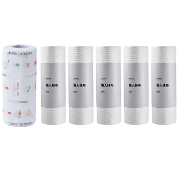 

2 Rolls Kitchen Paper Kitchen Paper Kitchen Paper Towel & 5 Pack Paper Towels Eco Friendly Washable Dish Rag