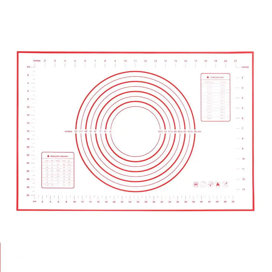 

Non-Stick Silicone Baking Mat Pad Baking Sheet Glass Fiber Rolling Dough Mat Cookie Macaron Pastry Tools Baking Accessories