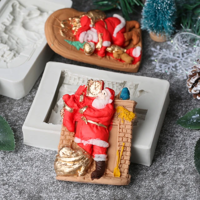 Christmas Santa Candle Silicone Mold Jello Molds For Kids