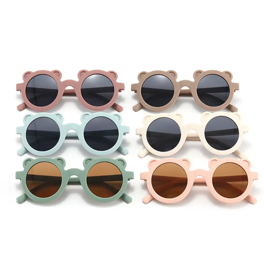 Fashion enfant lunettes de soleil anti protection UV400 Garçons Filles Rétro Lunettes