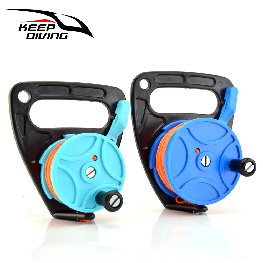

150/249 ft Scuba Diving Wreck Reel Spool Finger Line Reels Cave Reel With handle Snorkeling Underwater Water sports Gear