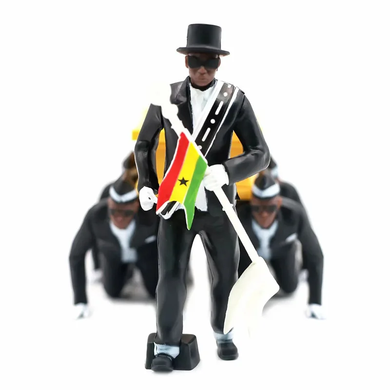 

Best-selling Network Carrying Coffin Q Version Stand Posture Crawling Posture Full Set Doll Model Decoration