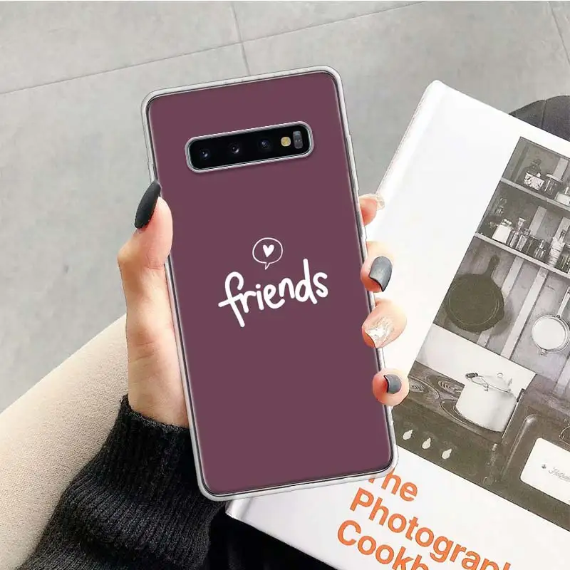 TR028-10 С надписью Best Friends в комплекте чехол для samsung Galaxy A10 A20E A30 A40 A70 M30S A50S A6 A7 A8 A9 плюс мягкий чехол для мобильного телефона чехол Coque - Цвет: TR028-10
