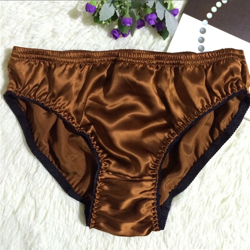 

Mens Underwear Silk Soft Leopard Panties Underpants Sexy Underwear Slip Lingerie