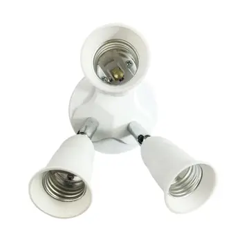 

E27/E40 to 3 E27 Lamp Holder 3 in 1 Light Socket Splitter Bulb Adapter Converter