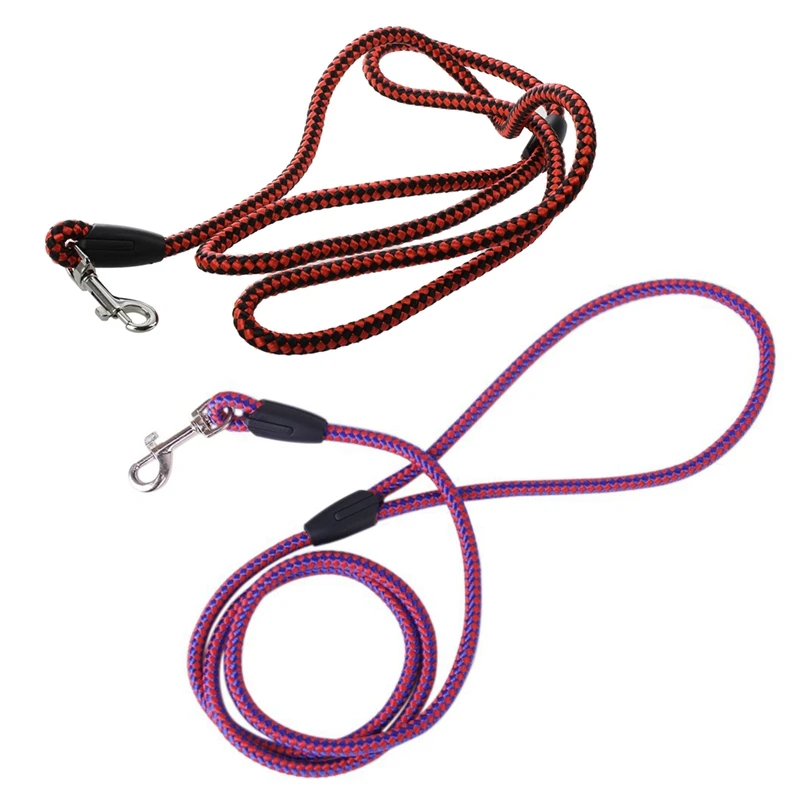 HOT Artificial Leather Braid Dog Leash S With Braided Nylon Pet Dog