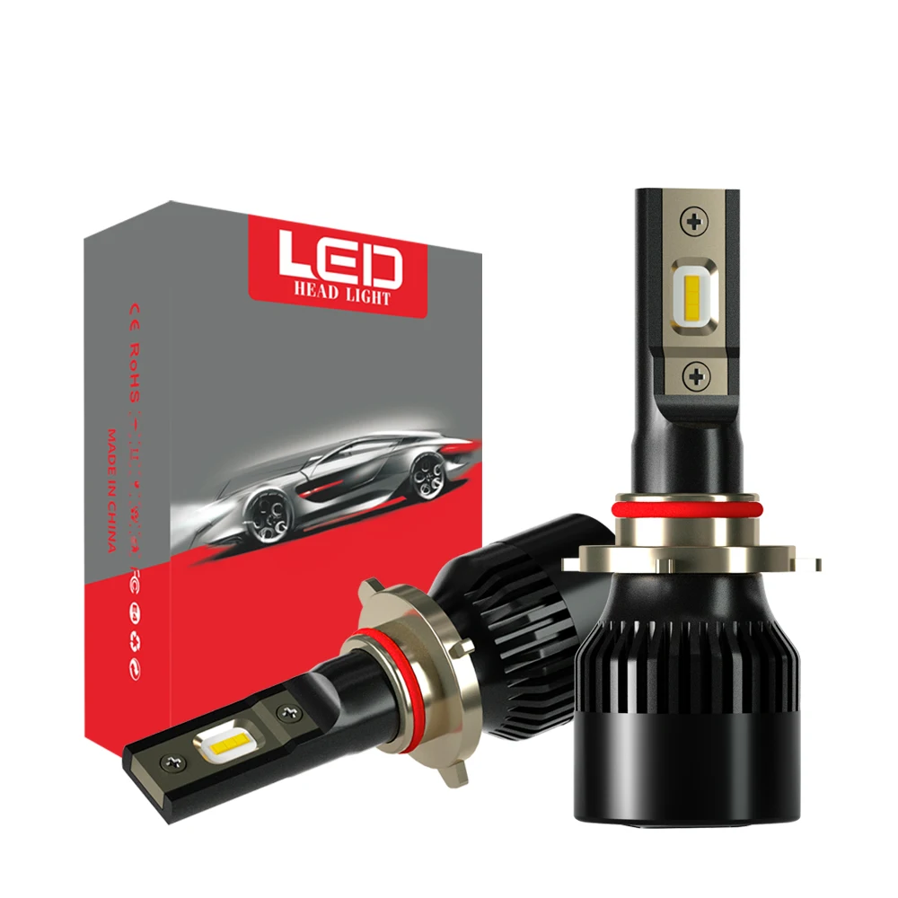 1 пара 1905 12V 6000LM 6000k Led для H1 H7 лампы H11/H8/H9 9005/HB3 H10 9006/HB4 Автомобильные светодиодные