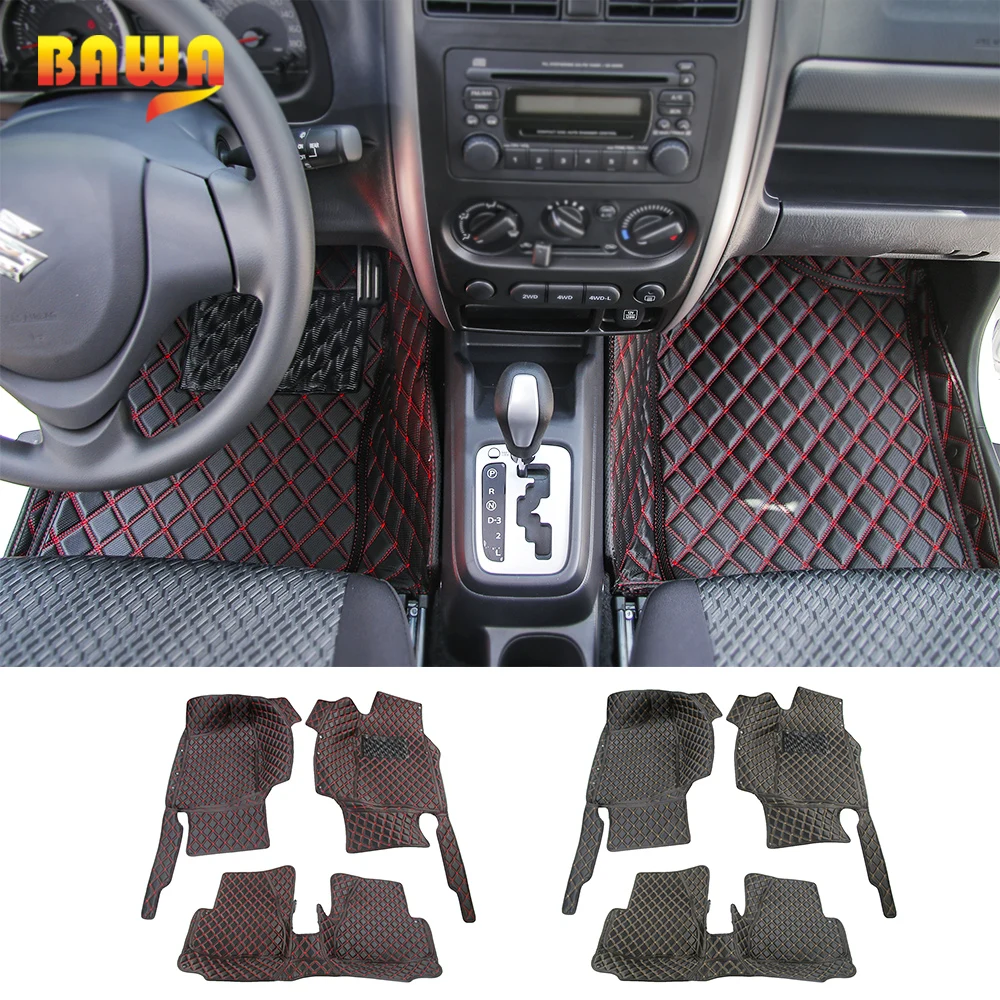 BAWA коврики для Suzuki Jimny 2007+ аксессуары для салона автомобиля кожаные ковры накладки для ног для Suzuki Jimny 2007