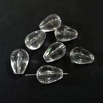 

Wholesale 21mm*15mm 185pcs/lot Clear Faceted Acrylic Water Drop Beads/Jewelry Earring Accessories DIY Beads