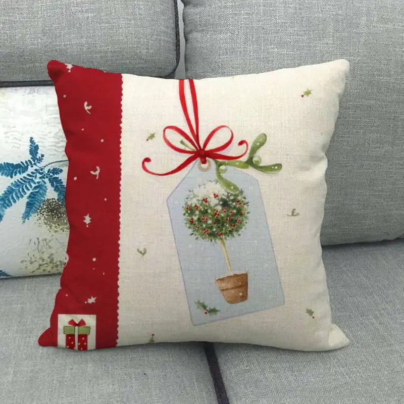 Рождественское украшение диванная Подушка наволочка рождественские украшения для дома Декор подарок Kerst Decoratie - Цвет: Style 6