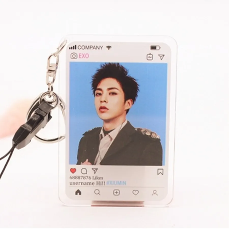 XIUMIN8 KPOP EXO Members акриловый брелок модная подвеска-сумка для телефона BaekHyun Se Hun D.O. Чан Ёль - Цвет: XIUMIN8
