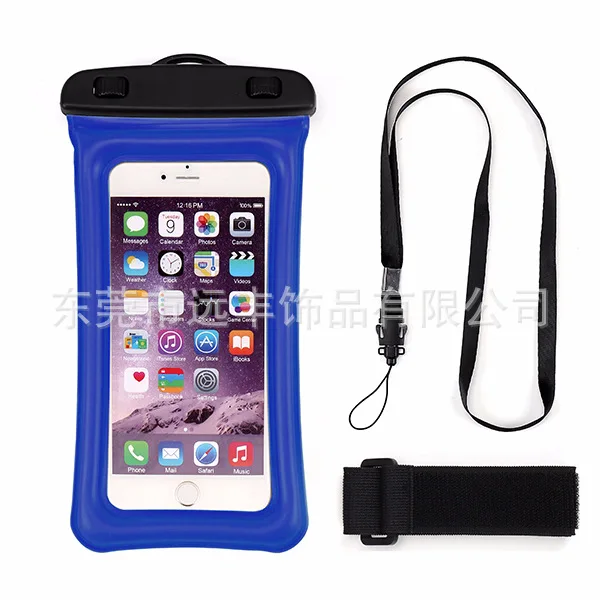 Floating Waterproof Bag Transparent Touch Screen iPhone X Outdoor Swimming Inflatable Environmentally Friendly Universal Waterpr