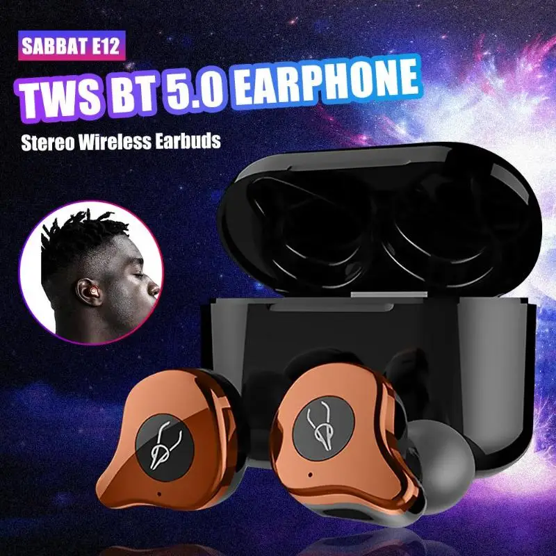 Sabbat E12 Ultra QCC3020 TWS беспроводные наушники Bluetooth 5,0 спортивные Hi-Fi стерео наушники с шумоподавлением гарнитура с зарядным устройством Новинка