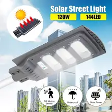 15000 мАч 120 Вт Солнечный уличный светильник 120 светодиодный уличный светильник ing охранная лампа датчик движения водонепроницаемый IP67