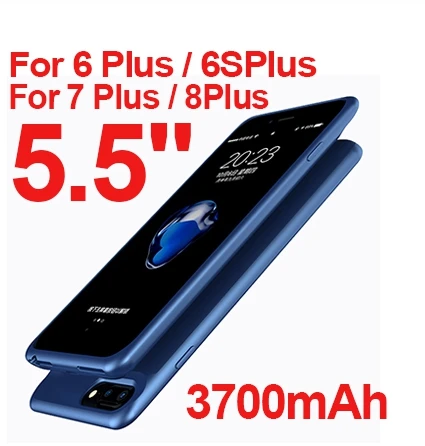 3700mah 6P 6SP 7P 8P 2500 мАч/5000 мАч чехол для зарядного устройства для iPhone 6 6S 7 8 3700 мАч/7000 мАч Внешний внешний аккумулятор чехол для зарядки для 6 6S 7 8 Plus - Цвет: 3700mah 6P 6SP 7P 8P