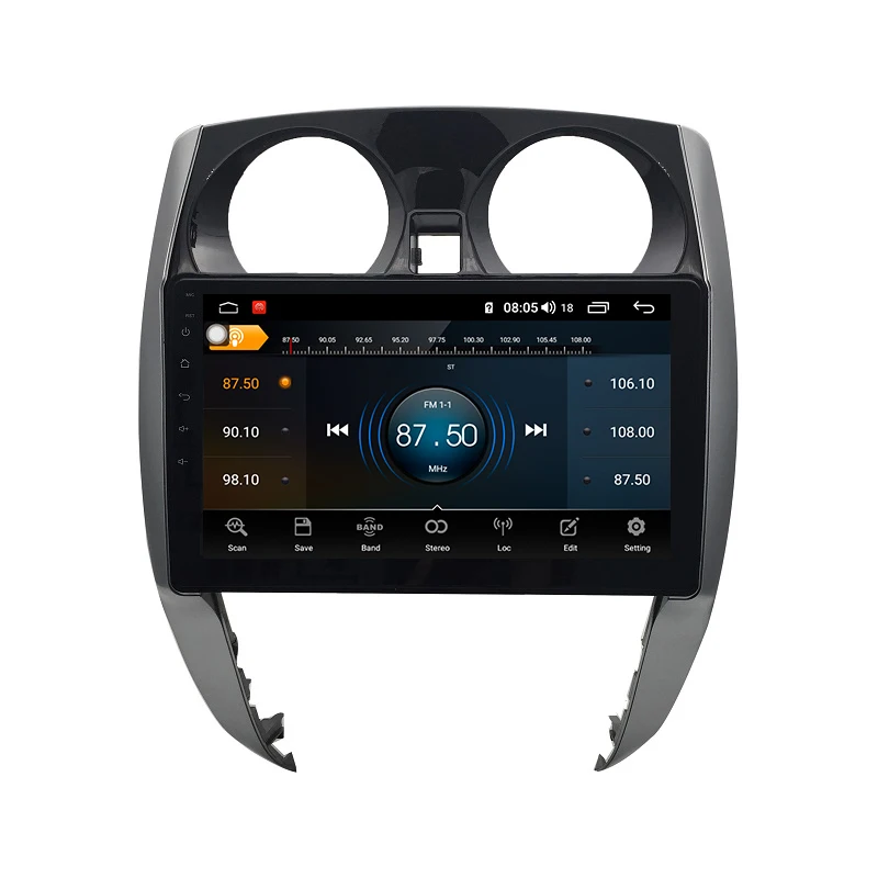 Android 9,0 Восьмиядерный 4+ 64G Gps навигация Мультимедиа 1Din Android Автомагнитола для Nissan Note