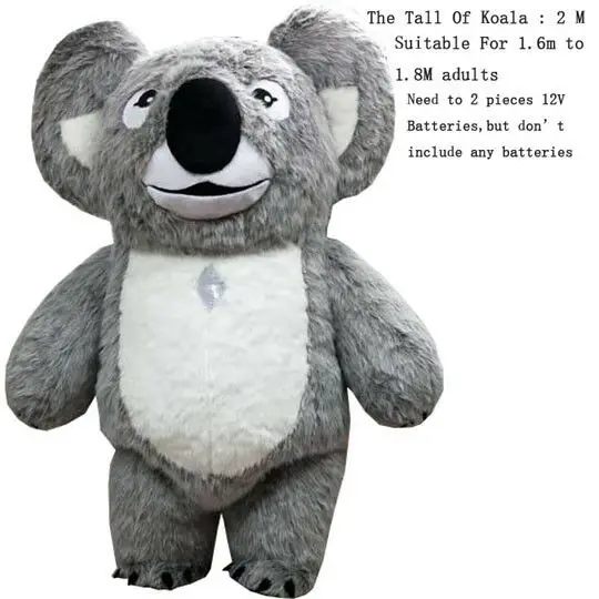 200-250cm Advertising Koala Inflatable Costume Mascot Suits Costume 2m/2.5m Birthday Dress Deluxe Quality! Same As Pictures