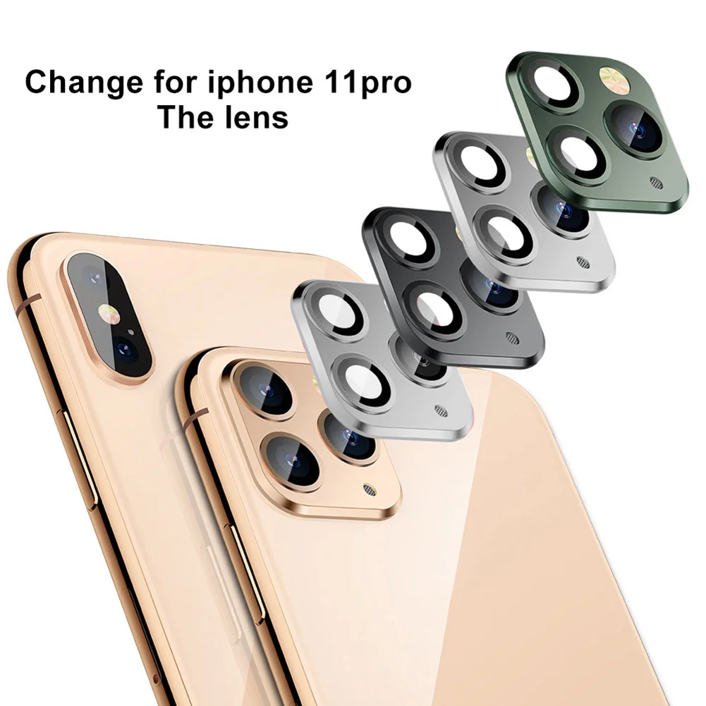 Роскошный чехол для объектива камеры для iPhone 11 Pro, Защитный металлический алюминиевый кольцевой чехол для iPhone X XS MAX, сумка для камеры