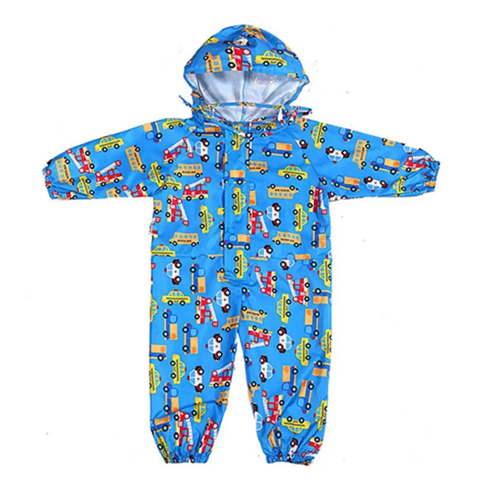 

New Cartoon Raincoat Kids Children Jumpsuit Rainwear Boy Girl Waterproof Poncho