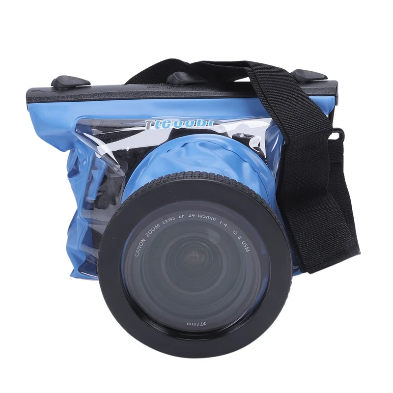 Slr водонепроницаемый чехол для фотокамеры 5D3 для Canon 6D 5D2 700D для Nikon Подводный корпус камеры чехол для дайвинга Водонепроницаемый сухой мешок-черный