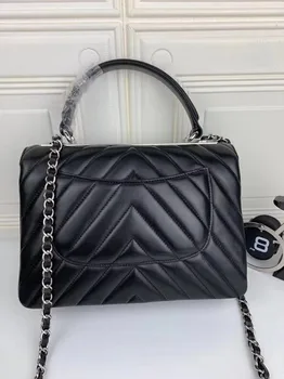 

L0523 Top Quality Classic 100% Real Leather Brand Famous Women Handbag Fashion Purses Female Designer Luxury Runway