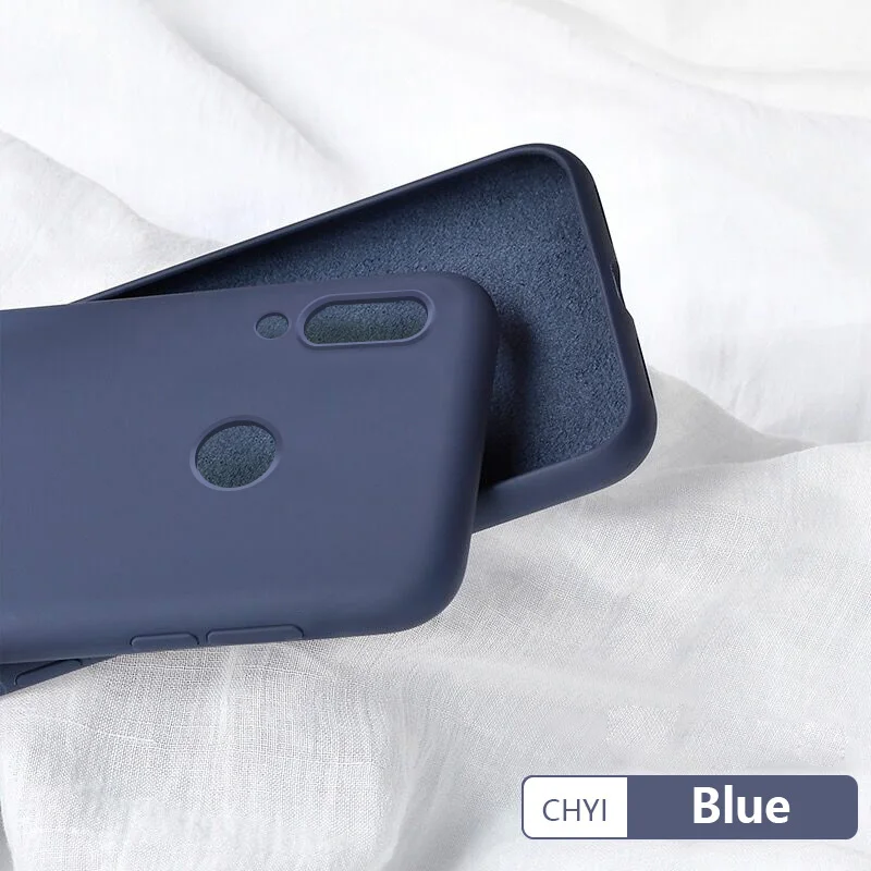 blue Чехол chyi для huawei p20 p30 p9 lite mate 20 pro y9 p smart honor 8x 10i 9 lite жидкий силиконовый мягкий ТПУ чехол funda shell - Цвет: blue