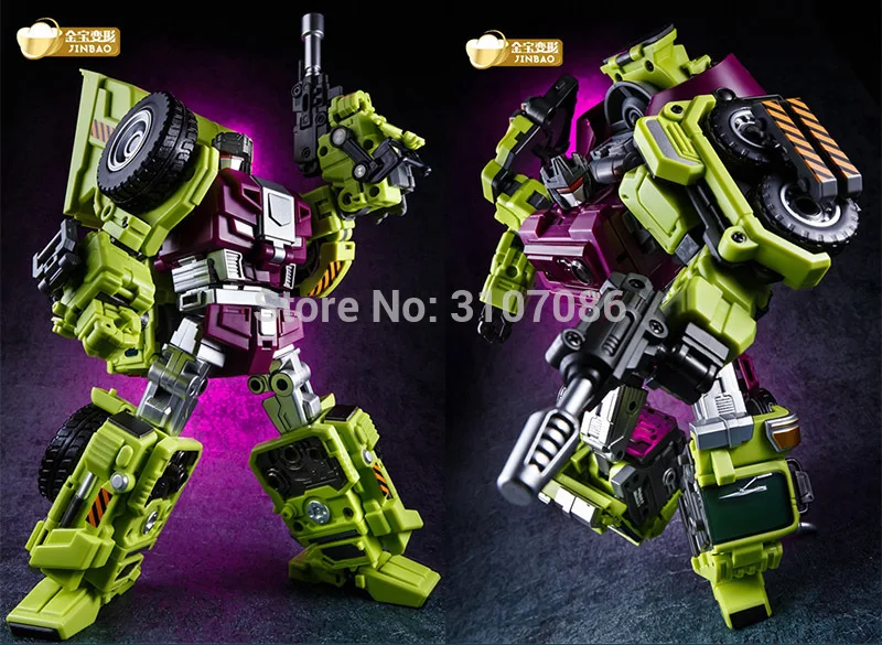 JinBao Разрушитель трансформация G1 GT Oversize 6IN1 Bonecrusher Scrapper Gravity Mixmaster Hook KO фигурка Робот
