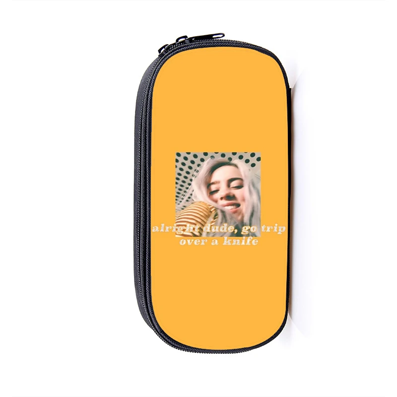 2019Billie Eilish косметический чехол s пенал для женщин косметички для девочек-подростков Пенал школьный чехол - Цвет: 11