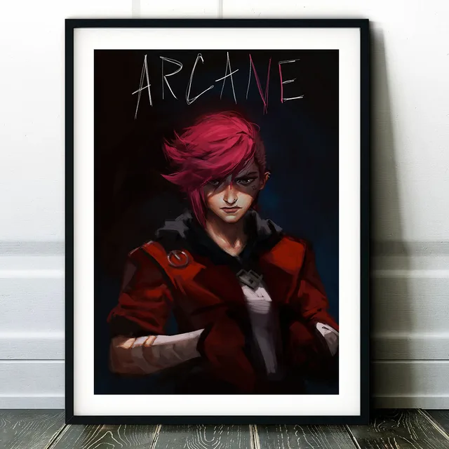League of Legends Arcane TV Series Popular Game Poster Canvas Painting Living Room Bedroom Game Lovers
