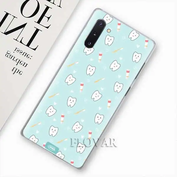 Dentist Teeth Tooth Phone Cases for Samsung Galaxy Note 10 S10 Plus 5G S10e A30 A40 A50 A60 A70 M40 Hard Cover Coque - Цвет: 005