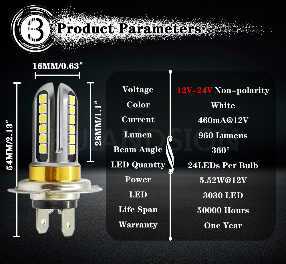 2 шт. 0.46A белого и желтого цвета H7 H8 H9 H11 24SMD 3030 светодиодный Автомобильный светодиодный солнечный свет Высокая яркость Авто задняя противотуманная фара Тормозная лампа 12V 24V Автомобильный Стайлинг