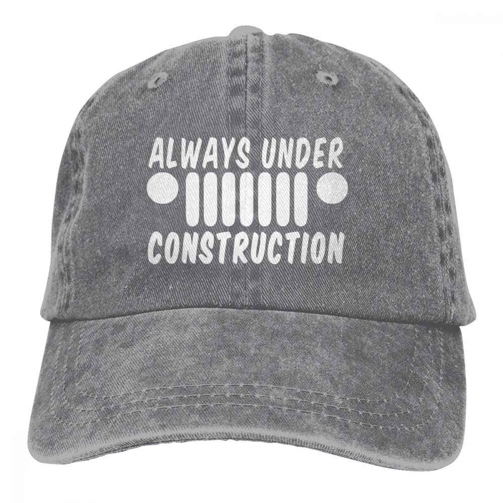 Всегда под конструкцией Casquette черные унисекс Мужские Женские джинсовые бейсболка с ремешком кепки регулируемые Гольф папа шляпа