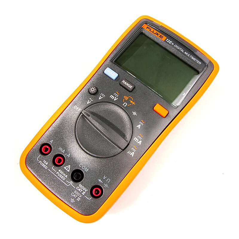 FLUKE 12E+ автоматический цифровой Диапазон мультиметр DMM AC/DC/диод/R/C тестер напряжения тока