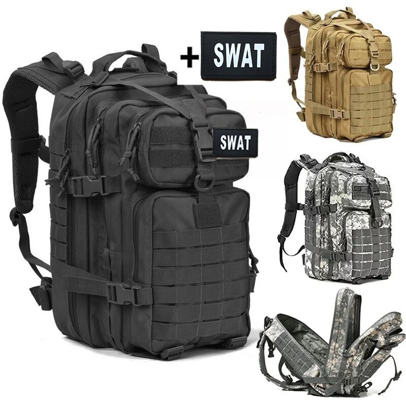 40L 50L Large Military Molle Tactical Mountaineer Backpack Bag Outdoor   D C 