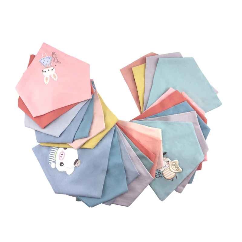 Baby bandana bibs toddler scarf baby stuff for newborns embroidery bibs
