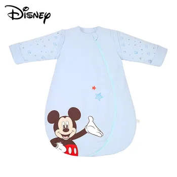 

Disney Pink Blue Baby Sleeping Bag Spring and Autumn Baby Thickening Kick Prevention Newborn Children's Sleeping Bag Pajamas