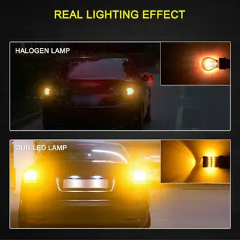 

2X Front Turn Signal Light 3157 3457 Amber LED Bulbs For Ram 1500 2500 3500 Automobiles Motorcycles Fog Lights LED