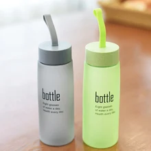 Милый маленький свежий портативный пластиковая чашка для воды мультфильм контейнер для напитков чашка для кофе пластик 520 мл