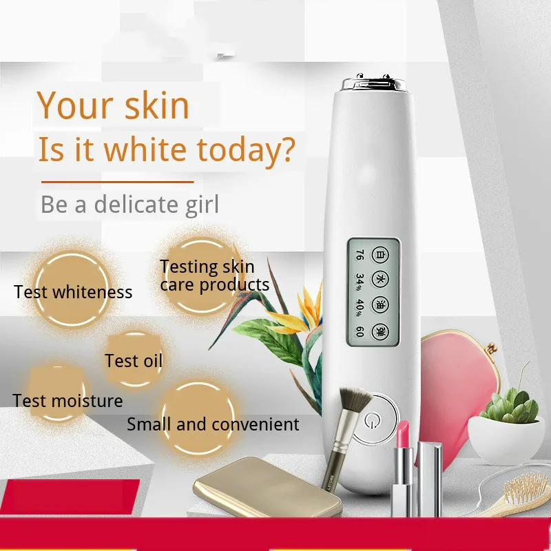 Smart Water And Oil Skin Analyzer With LCD Screen Skin Moisture Whiteness Tester Skin Care Tools 2