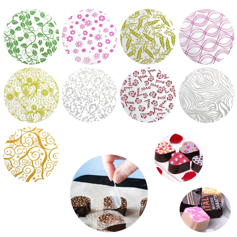 Chocolate Transfer Paper Cake Chocolate Transfer Paper Mix Food
