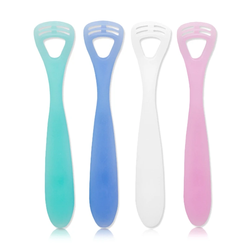 1Pc Silcone Tongue Scraper Oral Tongue Cleaner Medical Mouth Brush Reusable Fresh Breath Maker